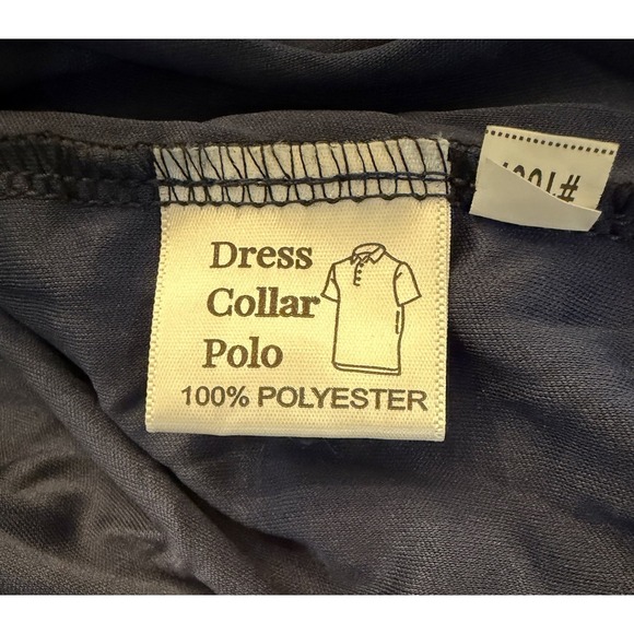 Collars & Co Polo Shirt Men XLarge Performance Blue Stiff Dress Collar NWT - Picture 7 of 12